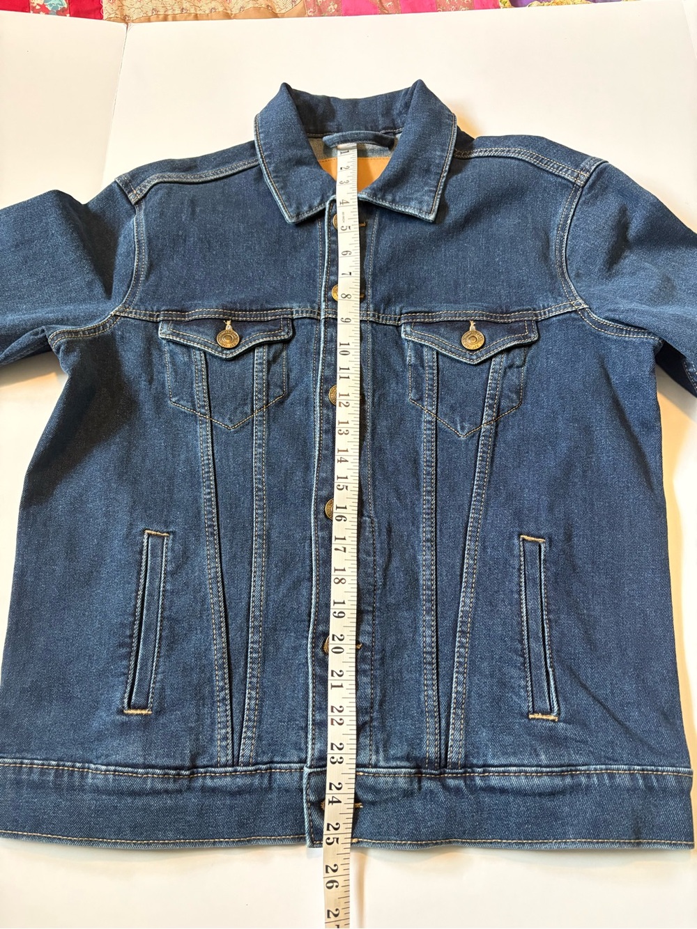 Bootlegger Blue Denim Jacket Dark Wash Sz S, New with tags - Picture 8 of 11